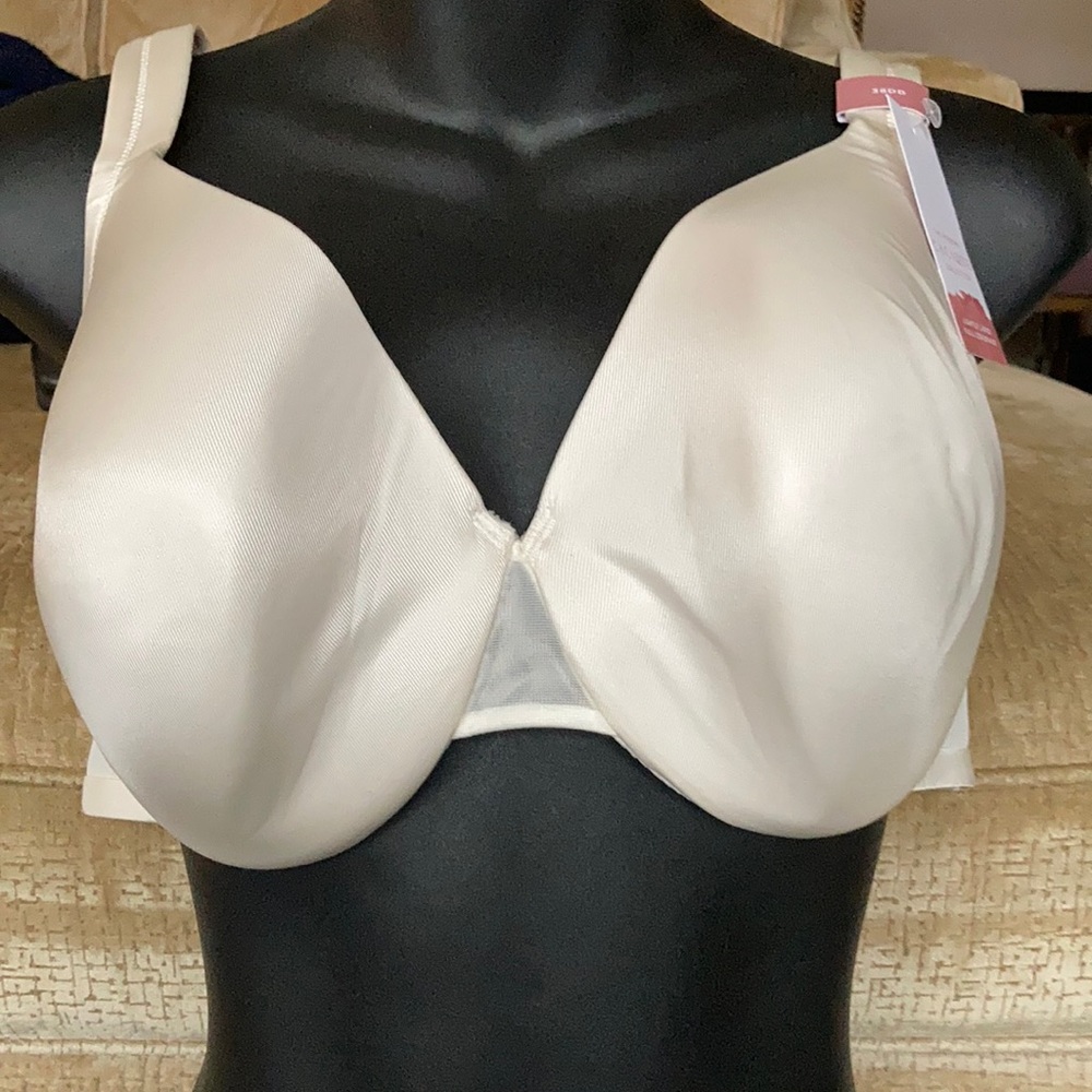 Cacique Modern  Lightly Lined Full White Bra